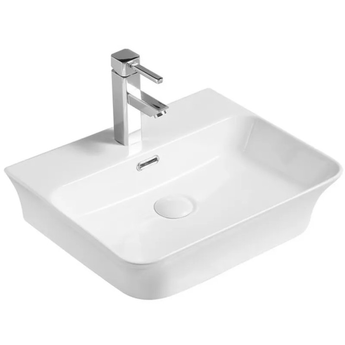 Умывальник накладной Mixxus Premium Bevel-0201 с переливом 485x410x125мм (MP6480)