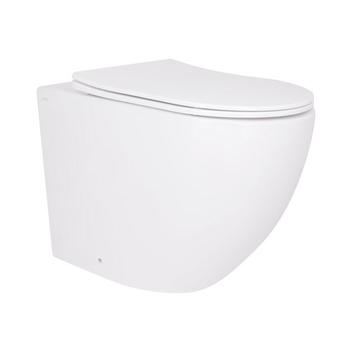 Унітаз підвісний Qtap Robin Ultra Quiet безобідковий з сидінням Soft-close 520x365x365 мм WHITE (QT13332381AW)