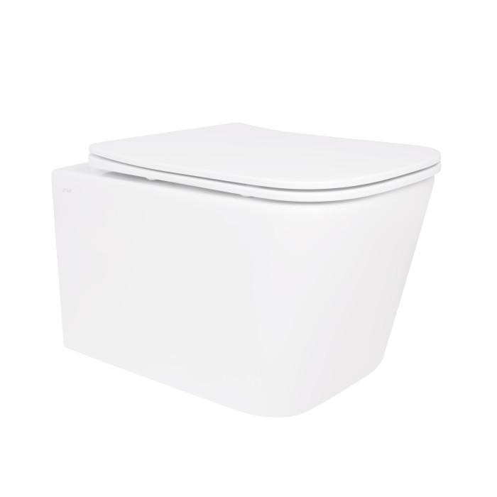 🚽 Підвісний унітаз Qtap Crow безобідковий Soft-close (QT05335170W)