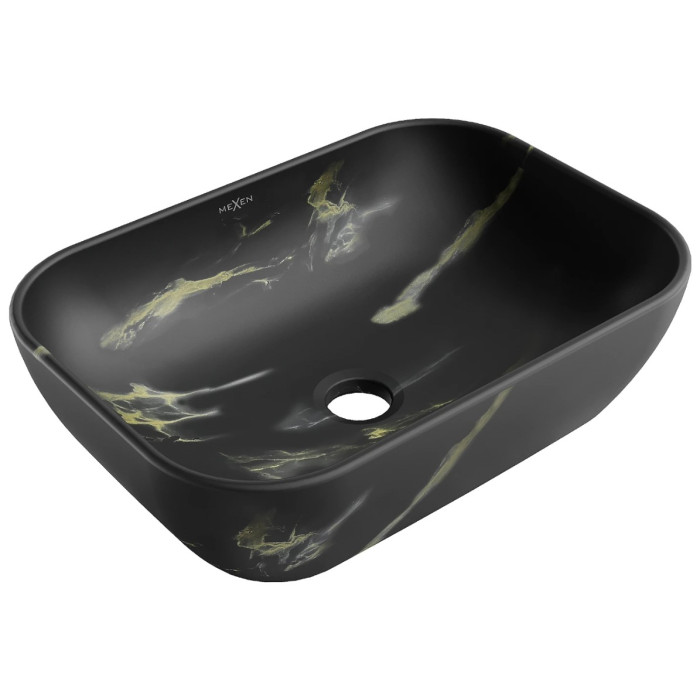 Умивальник (раковина) MEXEN RITA BLACK MARBLE MATТ накладний * (MEX-21084588)