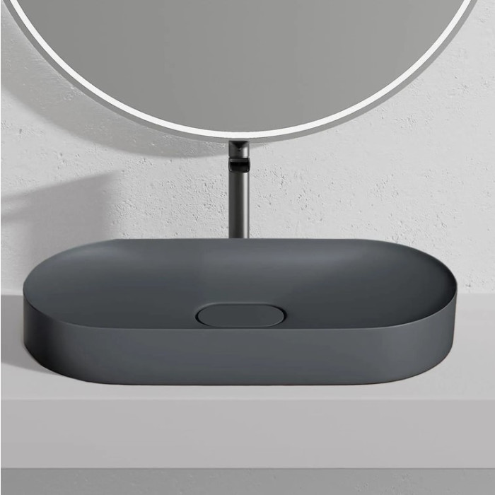 Умивальник (раковина) REA IRIS 71 GREY MATT накладний (REA-U4306)