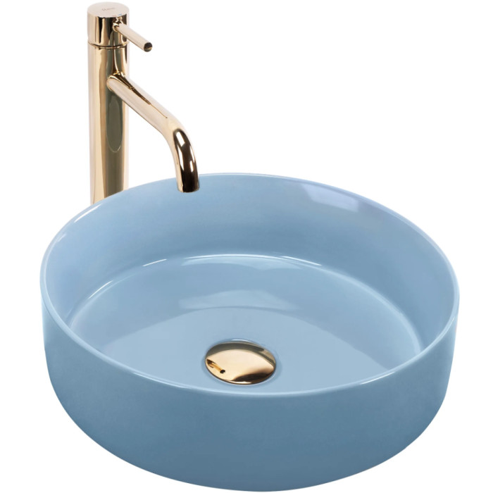 Умивальник (раковина) REA SAMI BLUE SHINY накладний (REA-U6619)
