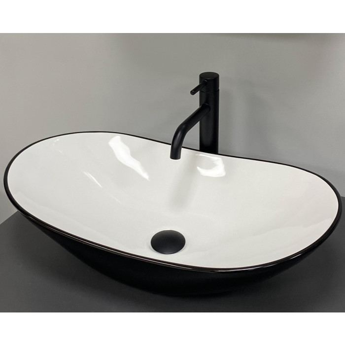 Умивальник (раковина) VBI TURIN BLACK WHITE накладний (VBI-011513)