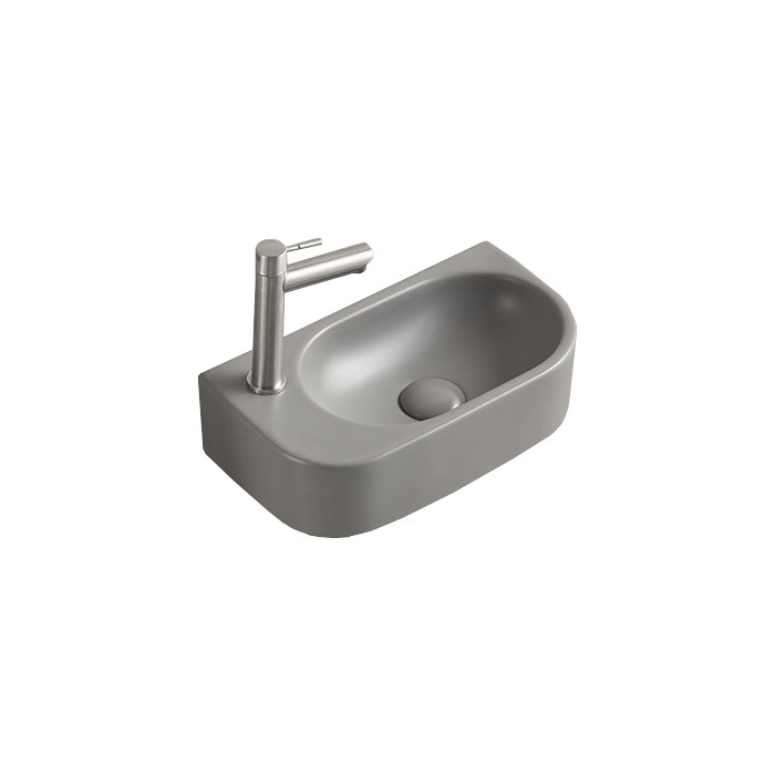 Умивальник (раковина) MEXEN VIERA 40 LIGHT GREY MATT лівий накладний підвісний * (MEX-21274061L)