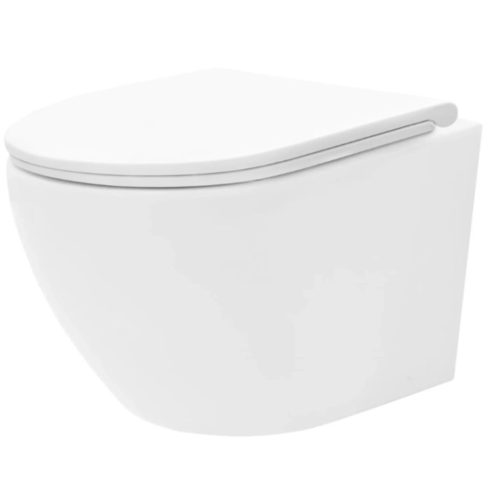 Подвесной унитаз REA CARLO FLAT MINI TORNADO WHITE (REA-C8770)