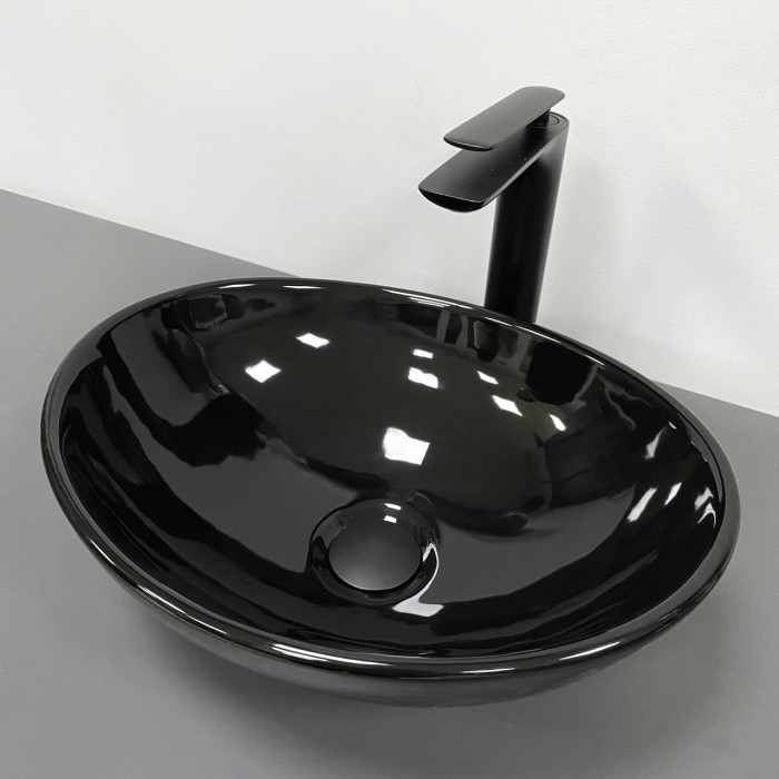 Умывальник (раковина) VBI PARMA BLACK GLOSSY накладной (VBI-011021)