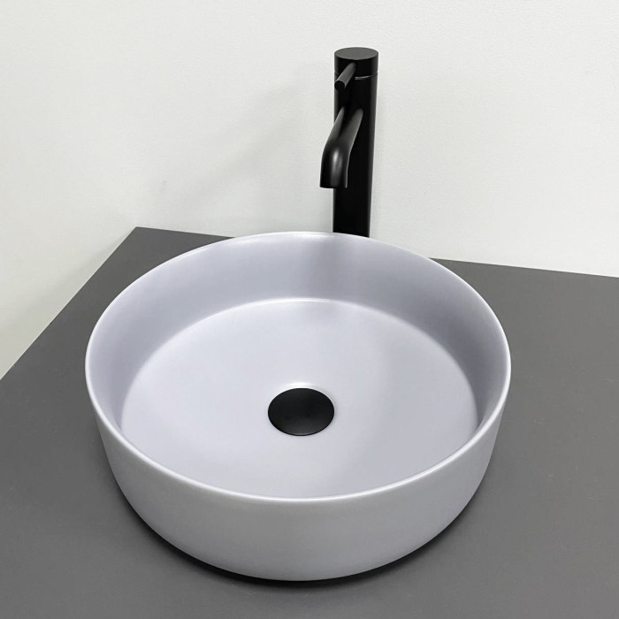Умывальник (раковина) VBI PRATO LIGHT GREY MATT накладной (VBI-011413)