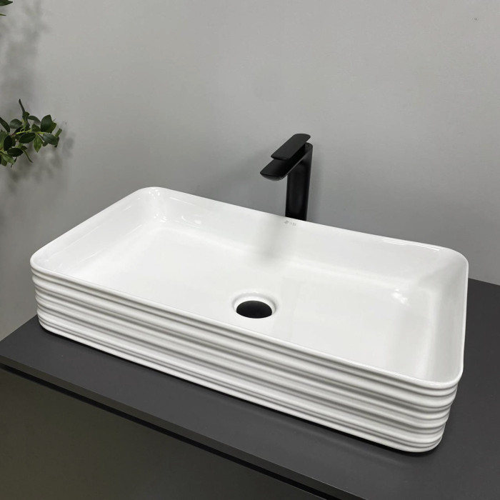 Умивальник (раковина) VBI VOLTURINO WHITE накладний (VBI-012619)