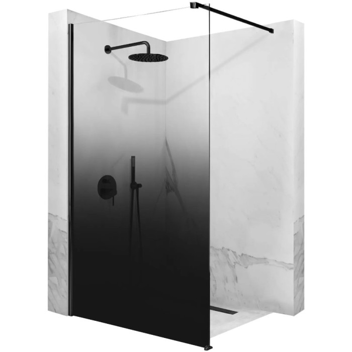 Душевая стенка REA AERO OMBRE 100 BLACK (REA-K2460)