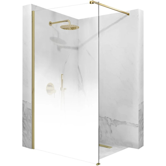 Душова стінка REA AERO OMBRE 90 MATT BRUSHED GOLD (REA-K2463)