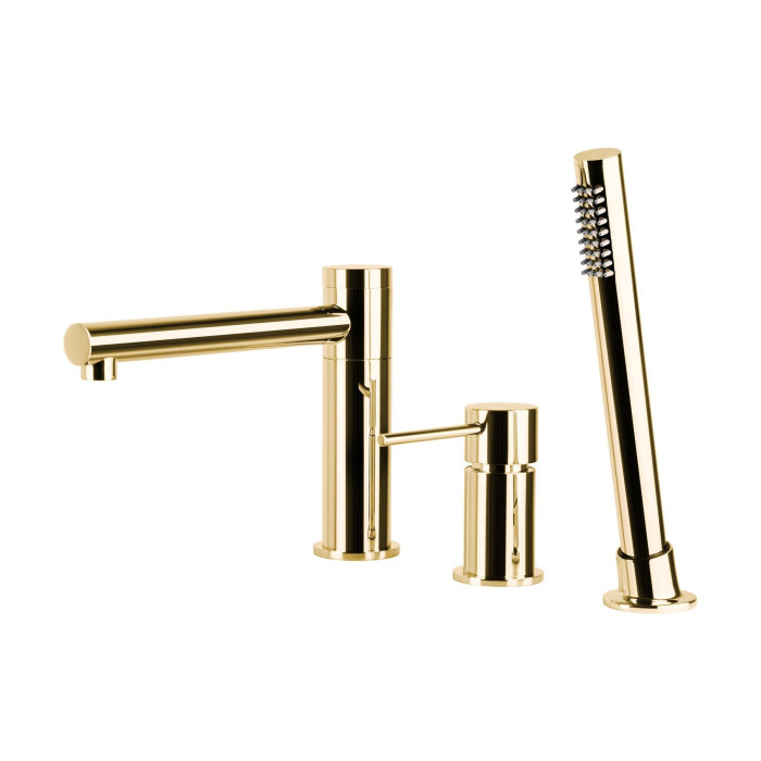 Смеситель для ванны CORSAN LUGO GOLD на борт ванны * (CMB7542GL)