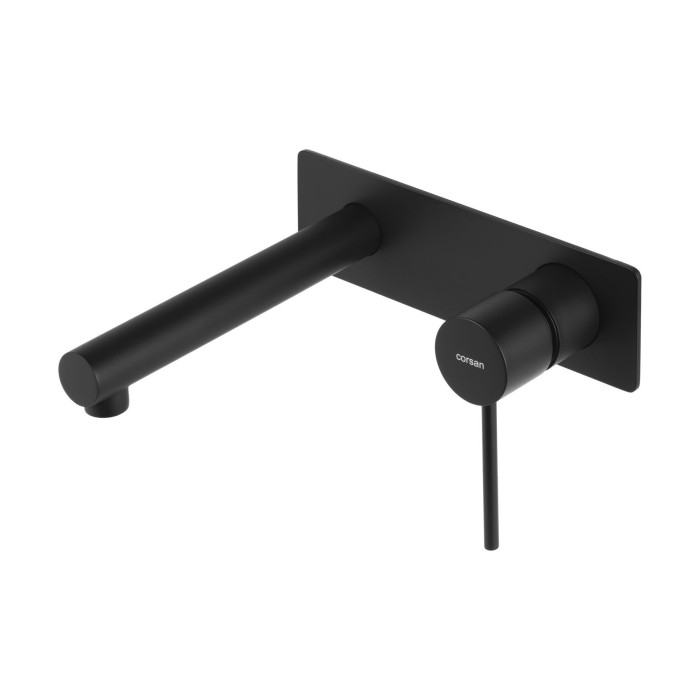 Змішувач для раковини (умивальника) CORSAN LUGO BLACK MATT + BOX прихованого монтажу * (CMB7515BL)