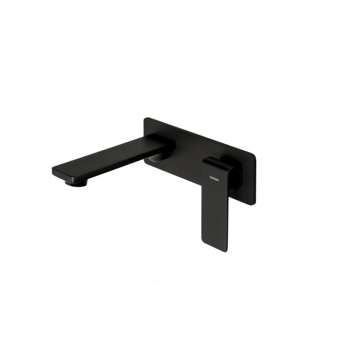 Змішувач для раковини (умивальника) CORSAN TRINO BLACK MATT + BOX прихованого монтажу * (CMB7115BL)