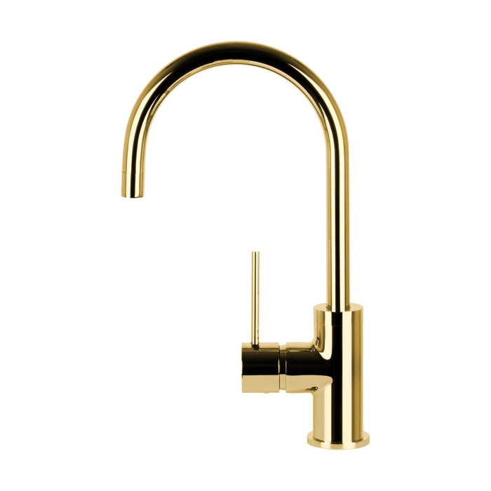 Змішувач для кухні CORSAN LUGO GOLD золото з рухомим носиком * (CMB7522GL)