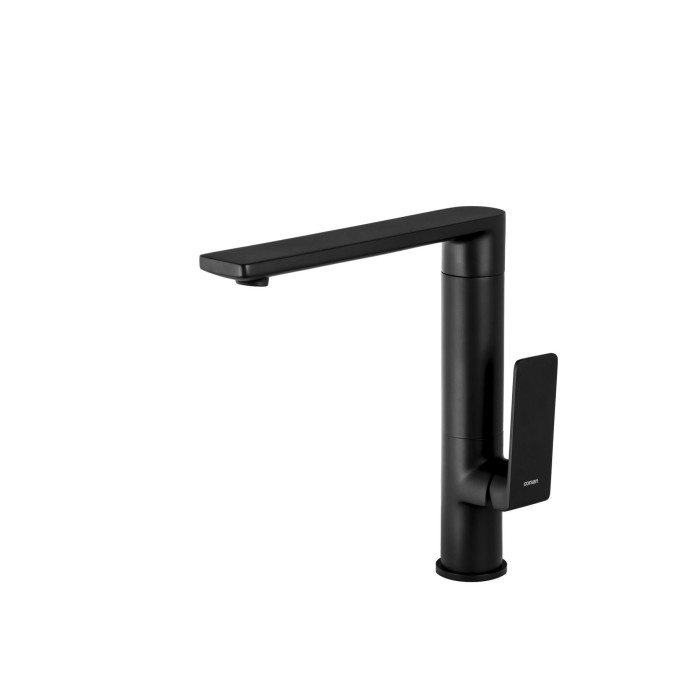 Змішувач для кухні CORSAN TRINO BLACK MATT чорний з рухомим носиком * (CMB7121BL)