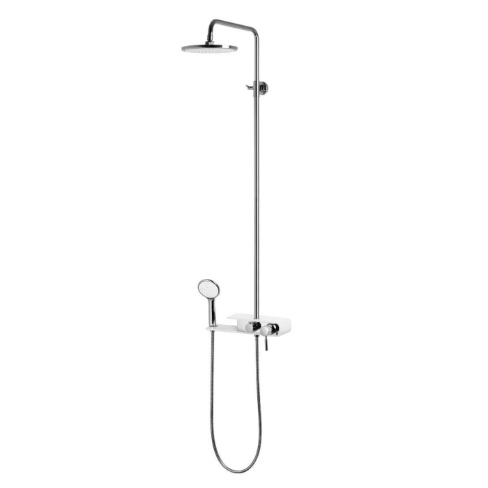 Душевой гарнитур CORSAN KLAR FIBER CHROME WHITE * (CMN002 BIAŁY)
