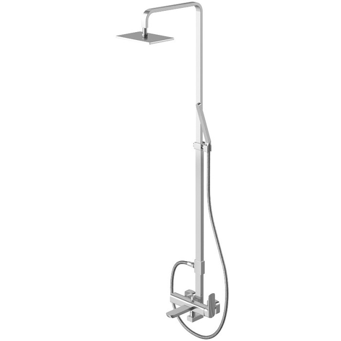 Душевой гарнитур KOHLMAN FOXAL CHROME с изливом (QW277F)