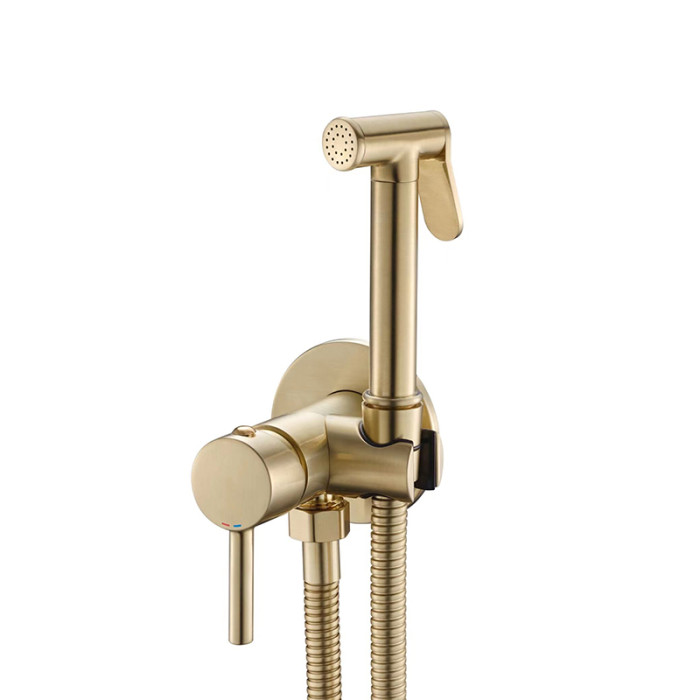 Набор гигиенического душа VBI MILANO BRUSHED GOLD (VBI-050105BG)