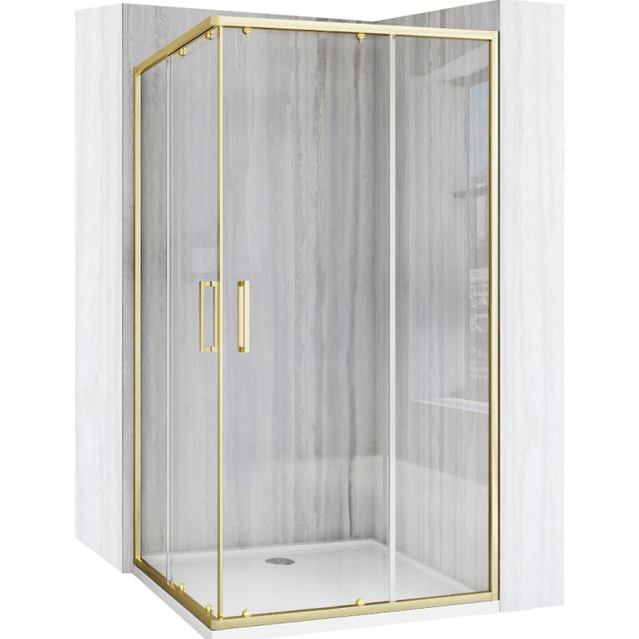 Душевая кабина REA CITY 80х100 BRUSHED GOLD  (REA-K6445)