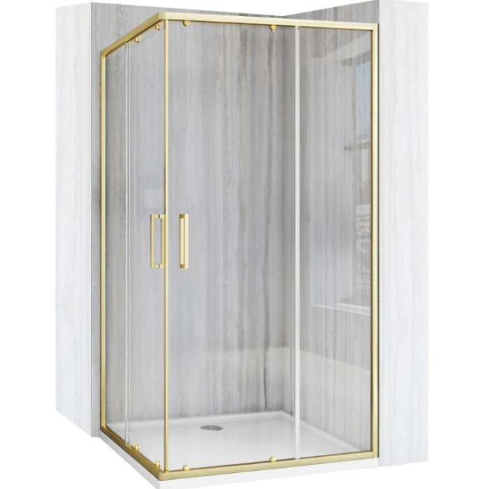 Душевая кабина REA CITY 80х80 BRUSHED GOLD (REA-K6444)