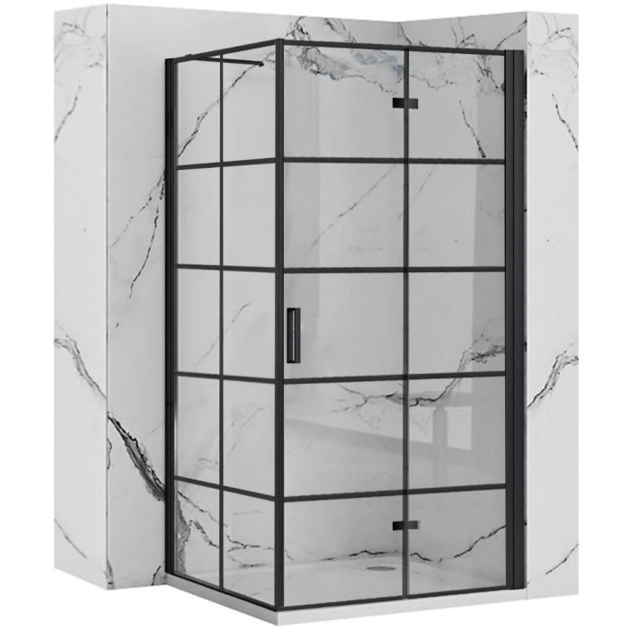 Душевая кабина REA MOLIER 80x100 BLACK  (REA-K8412 + REA-K6963)