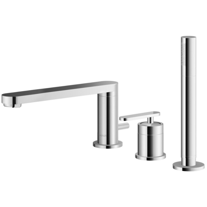 Смеситель для ванны KOHLMAN BOXINE CHROME на борт ванны (QB241B)