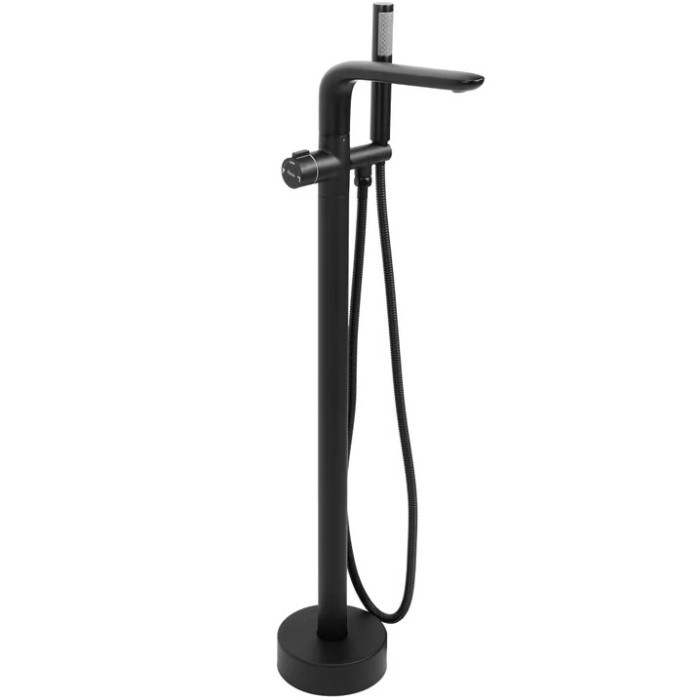 Смеситель для ванны REA CLARK BLACK черный напольный (REA-B5300)
