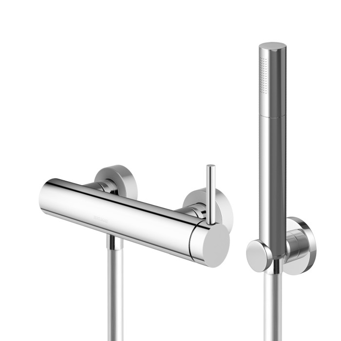 Смеситель для ванны и душа KOHLMAN AXEL CHROME настенный без излива  (KPL-QW120A)