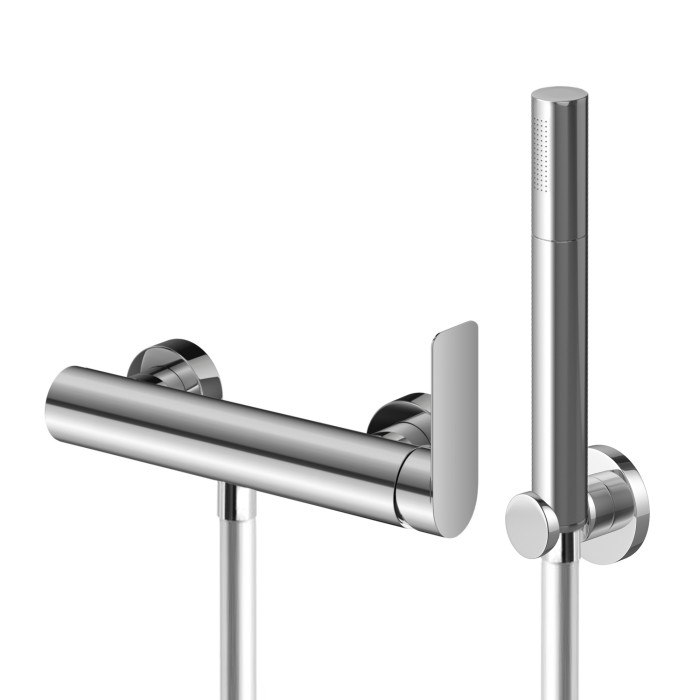 Смеситель для ванны и душа KOHLMAN PROXIMA CHROME настенный без излива (KPL-QW120P)