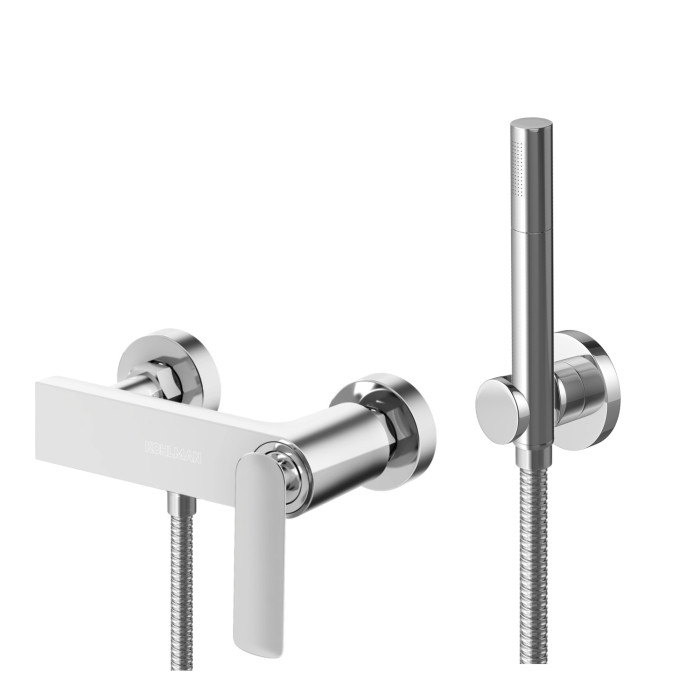 Смеситель для ванны и душа KOHLMAN EXPERIENCE CHROME настенный без излива (KPL-QW120E)