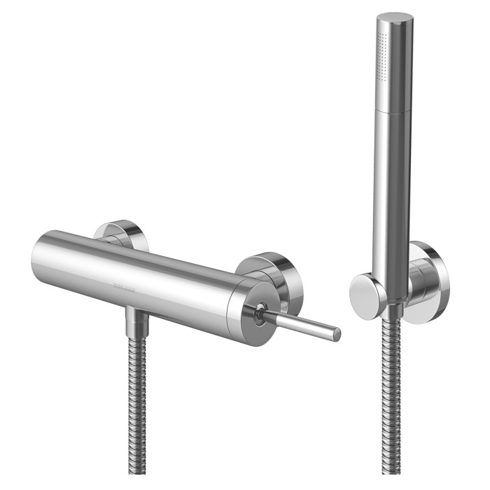Смеситель для ванны и душа KOHLMAN MAXIMA CHROME настенный без излива (KPL-QW120M)