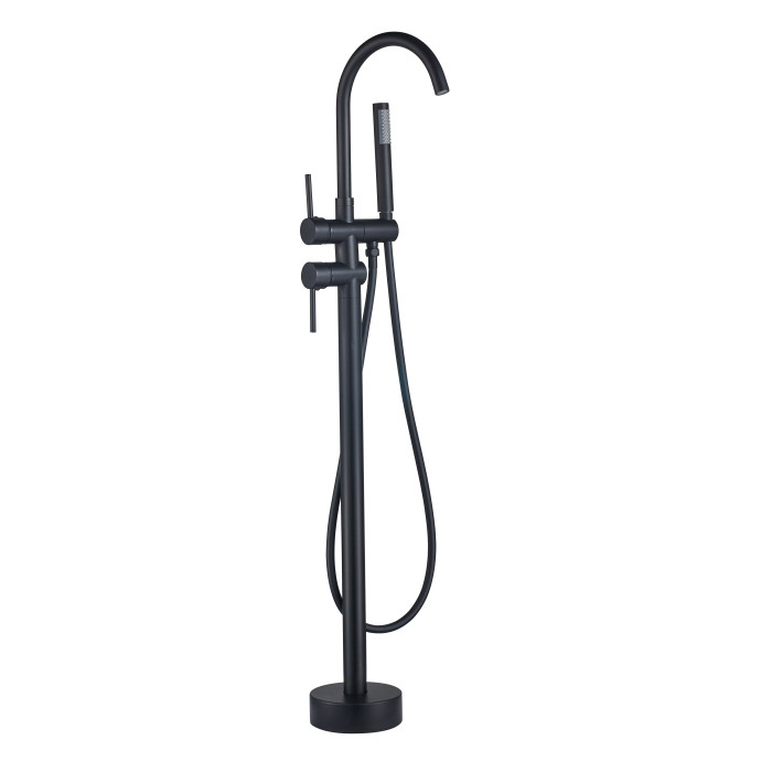 Змішувач для ванни VBI MILANO BLACK підлоговий (VBI-050108BL)