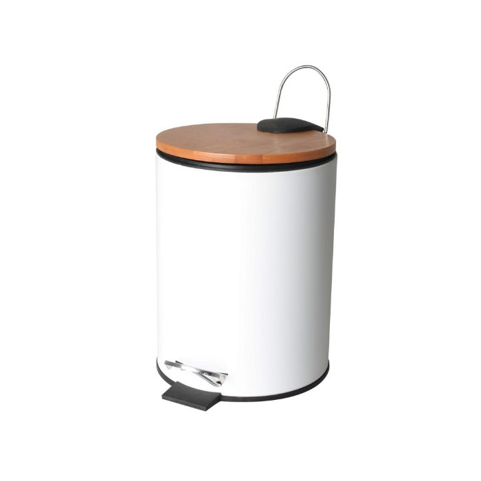 Кошик для сміття YOKA VINI WHITE BAMBOO 3л. для ванної кімнати * (CH.VINI-WHT)