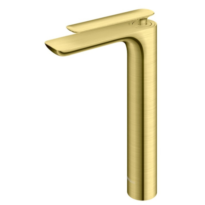 Змішувач для раковини (умивальника) KOHLMAN EXPERIENCE BRUSHED GOLD високий * (QB170EGDB)