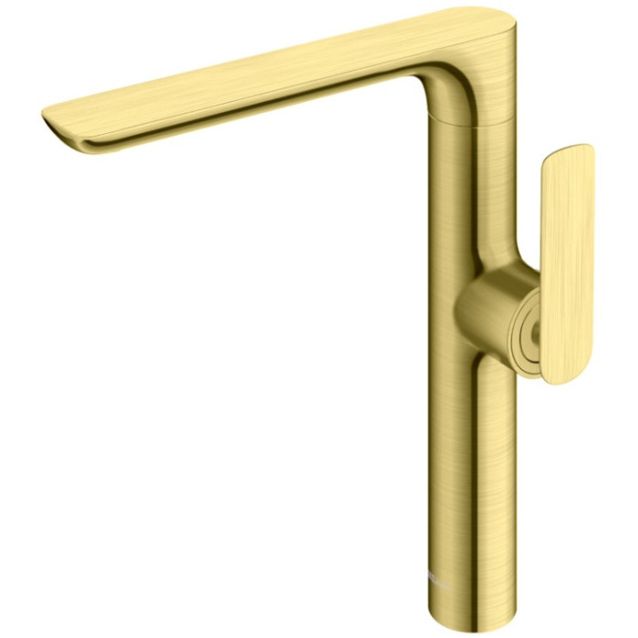 Змішувач для раковини (умивальника) KOHLMAN EXPERIENCE BRUSHED GOLD високий (QB175EGDB)