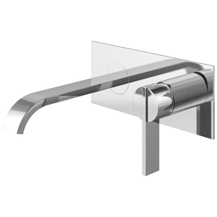 Змішувач для раковини (умивальника) KOHLMAN DEXAME CHROME + BOX прихованого монтажу (QW185D)