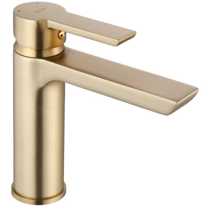 Змішувач для раковини (умивальника) REA ARGUS BRUSHED GOLD золотий матовий низький (REA-B6410)
