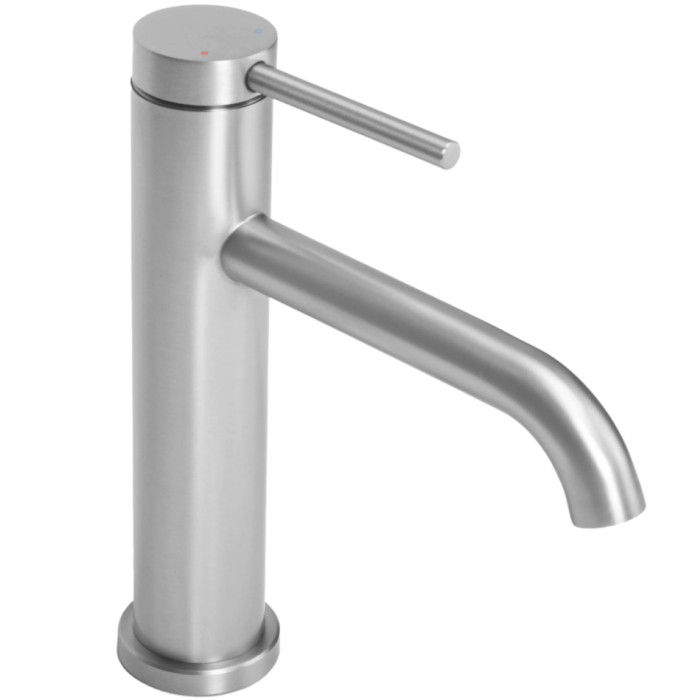 Змішувач для раковини (умивальника) REA CLIF NICKEL BRUSHED нікель низький (REA-B5324)