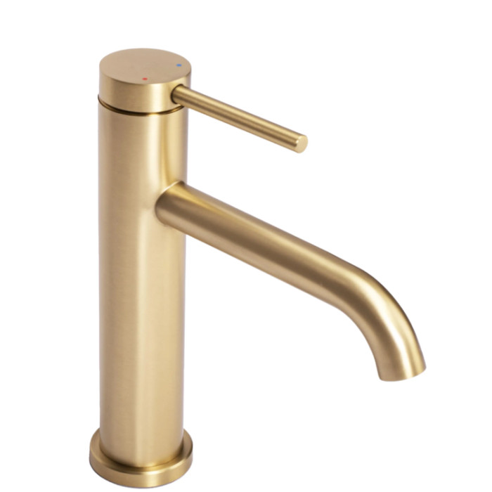 Змішувач для раковини (умивальника) REA CLIF BRUSHED GOLD золотий матовий * (REA-B5323)