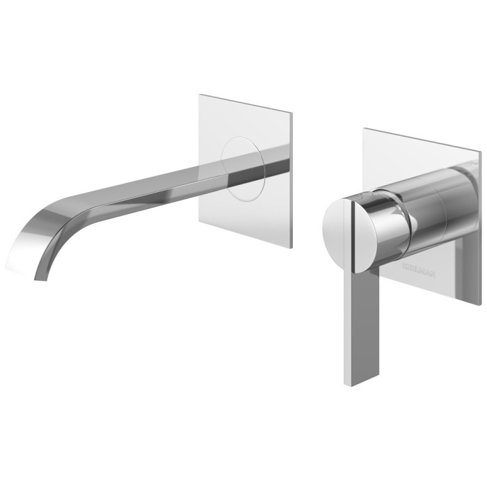 Змішувач для раковини (умивальника) KOHLMAN DEXAME CHROME + BOX прихованого монтажу (QW180D)