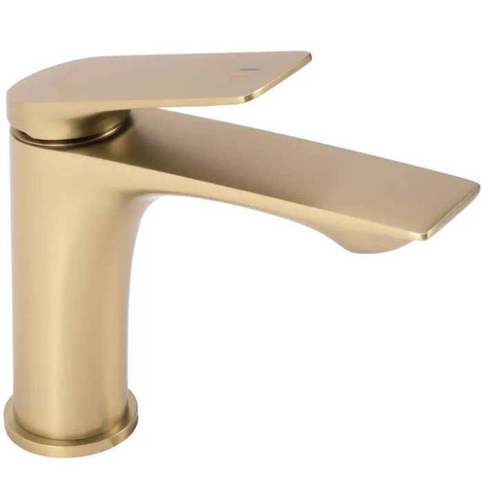 Змішувач для раковини (умивальника) REA AVALON BRUSHED GOLD низький (REA-B2703)