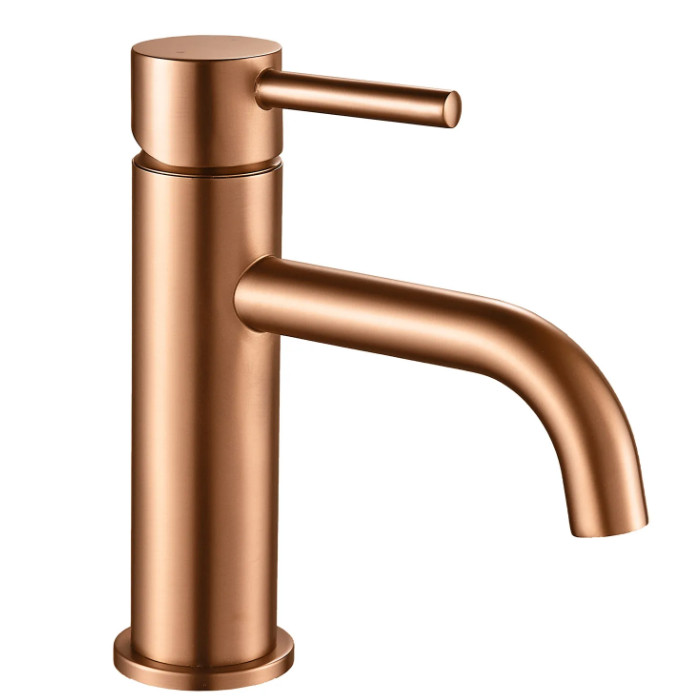 Змішувач для раковини (умивальника) REA LUNGO BRUSHED COPPER низький (REA-B1112)