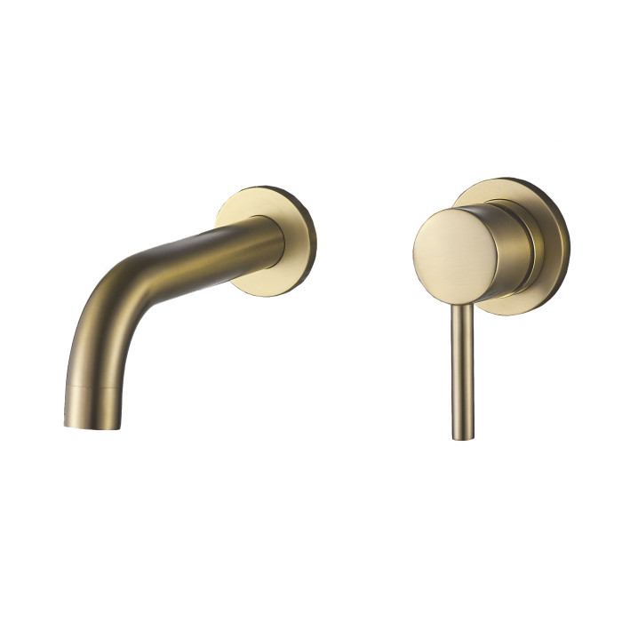 Смеситель для раковины VBI MILANO BRUSHED GOLD скрытого монтажа (VBI-050102BG)