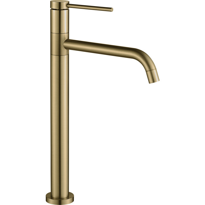 Смеситель для раковины VBI VELARO BRUSHED GOLD высокий (VBI-050301BG)