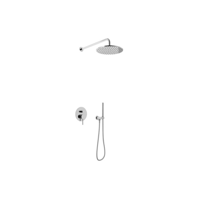 Душова система KOHLMAN AXEL 20 CHROME + BOX прихованого монтажу (QW210AR20)