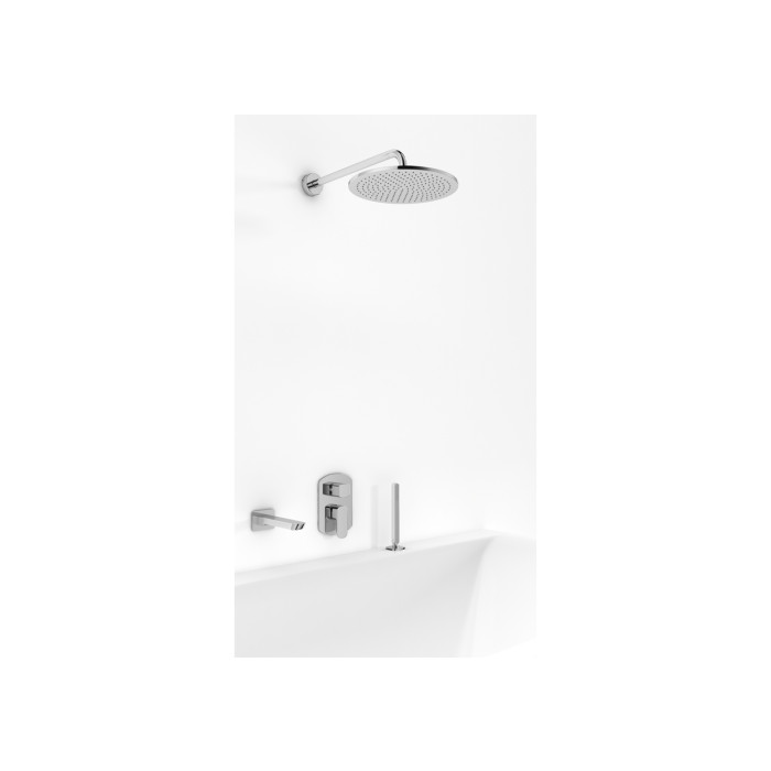 Душевая система KOHLMAN FOXAL 2.0 20 CHROME + BOX скрытого монтажа (QW211FR20-009)