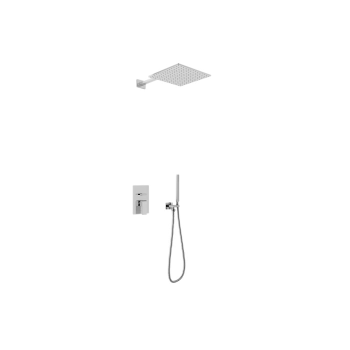 Душевая система KOHLMAN SAXO 25 CHROME + BOX скрытого монтажа (QW210SQ25)