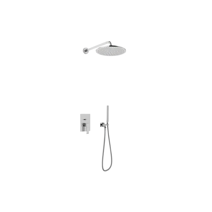 Душевая система KOHLMAN AXIS 40 CHROME + BOX скрытого монтажа (QW210NR40)