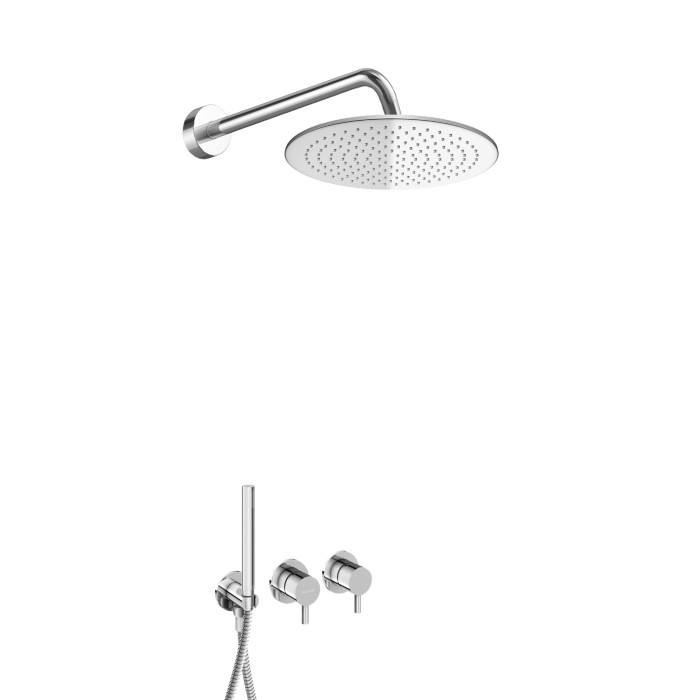 Душова система KOHLMAN AXEL 25 CHROME + BOX прихованого монтажу (KPL-QW260A25)