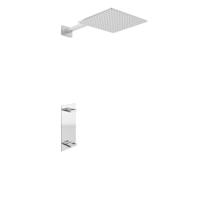 Душевая система KOHLMAN NEXEN 35 CHROME + BOX скрытого монтажа (KPL- QW227UQ35)